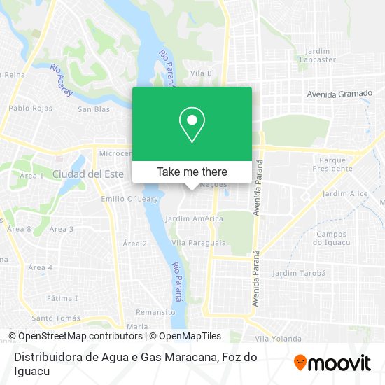 Distribuidora de Agua e Gas Maracana map