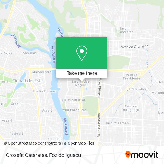 Crossfit Cataratas map