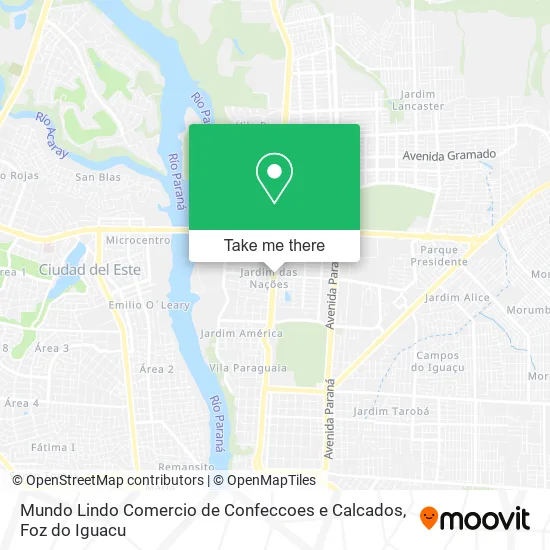 Mundo Lindo Comercio de Confeccoes e Calcados map