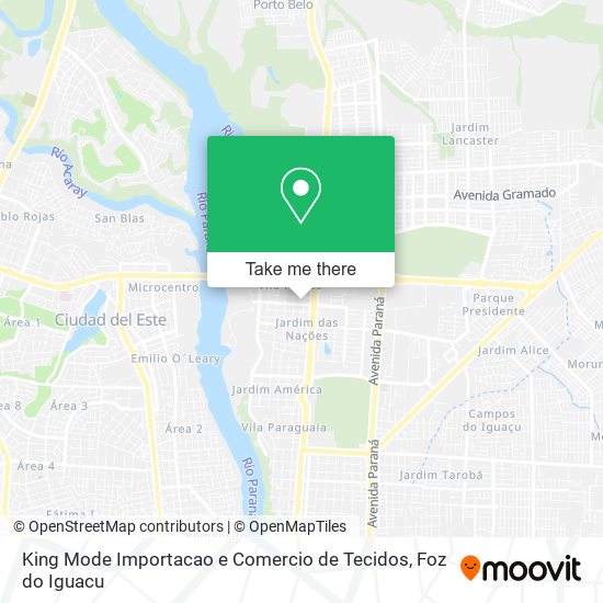 King Mode Importacao e Comercio de Tecidos map