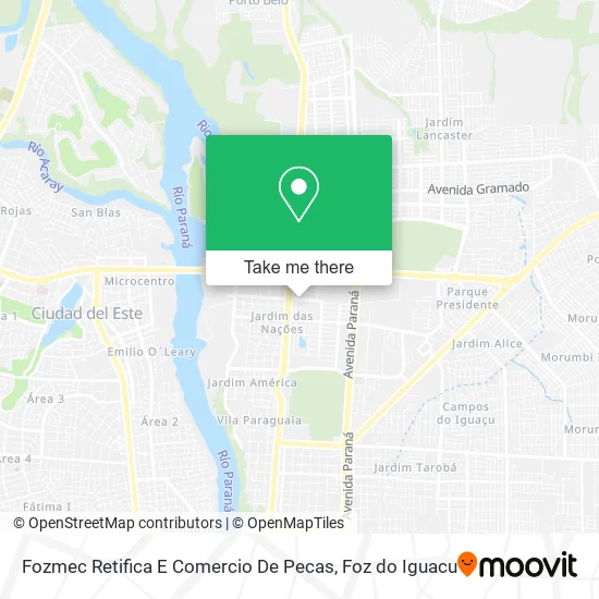 Fozmec Retifica E Comercio De Pecas map