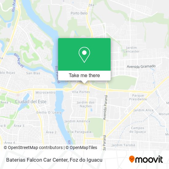 Baterias Falcon Car Center map