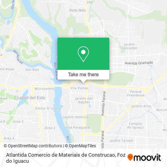 Atlantida Comercio de Materiais de Construcao map