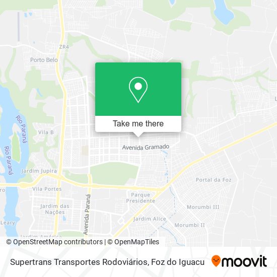 Supertrans Transportes Rodoviários map