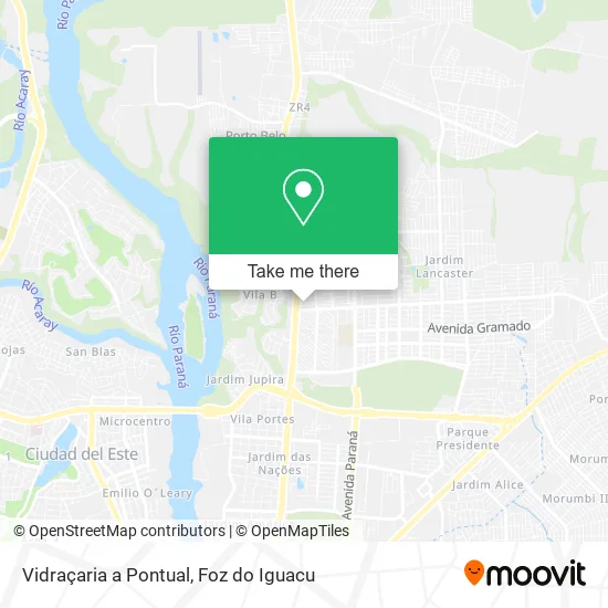 Vidraçaria a Pontual map