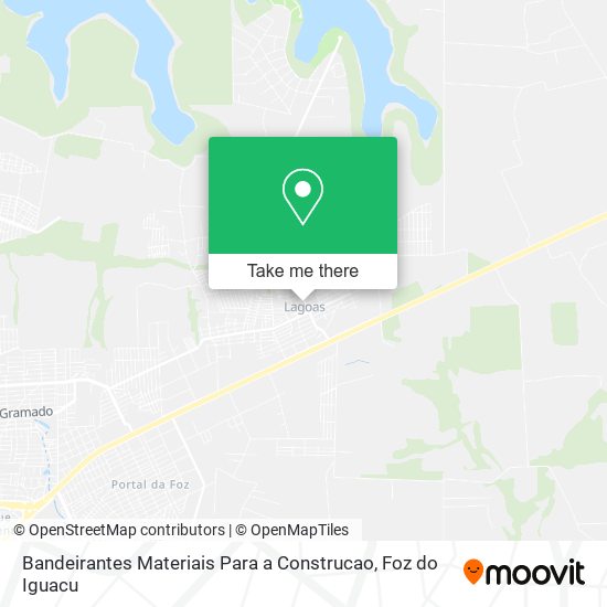 Bandeirantes Materiais Para a Construcao map