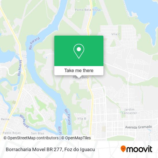 Borracharia Movel BR 277 map
