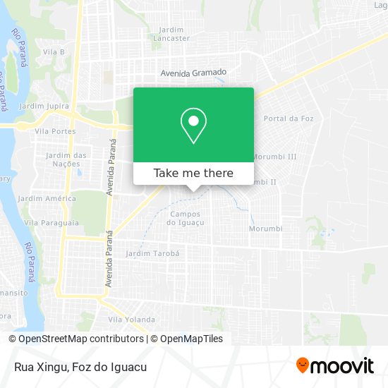 Mapa Rua Xingu