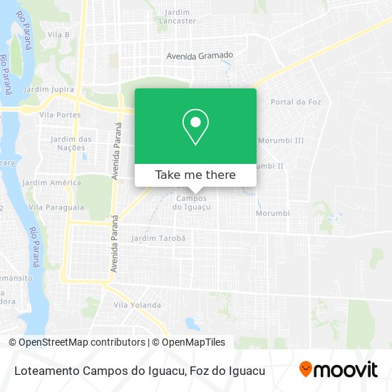 Mapa Loteamento Campos do Iguacu