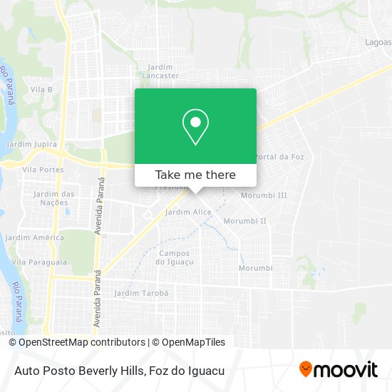 Auto Posto Beverly Hills map