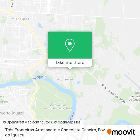 Três Fronteiras Artesanato e Chocolate Caseiro map