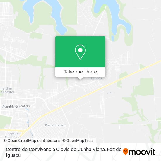 Mapa Centro de Convivência Clovis da Cunha Viana