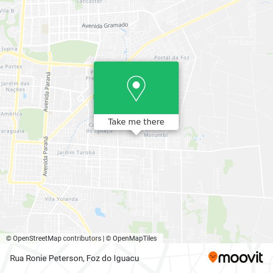 Rua Ronie Peterson map