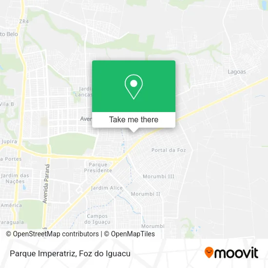 Parque Imperatriz map