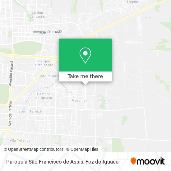 Paróquia São Francisco de Assis map