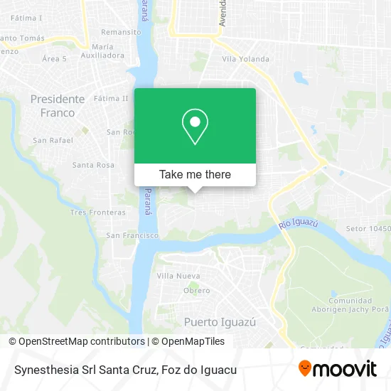 Synesthesia Srl Santa Cruz map