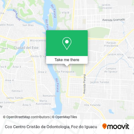 Mapa Cco Centro Cristão de Odontologia