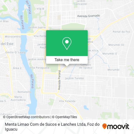 Menta Limao Com de Sucos e Lanches Ltda map