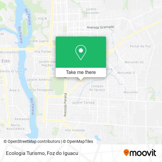 Ecologia Turismo map