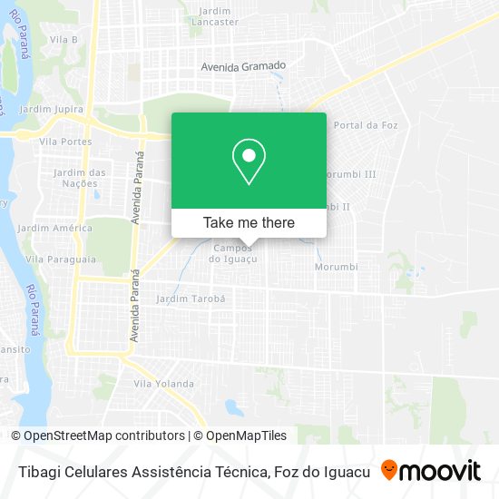 Mapa Tibagi Celulares Assistência Técnica