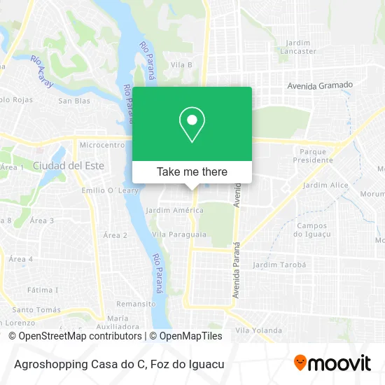 Agroshopping Casa do C map