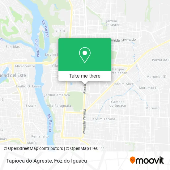 Tapioca do Agreste map