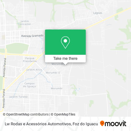 Lw Rodas e Acessórios Automotivos map