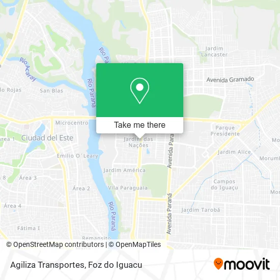 Agiliza Transportes map