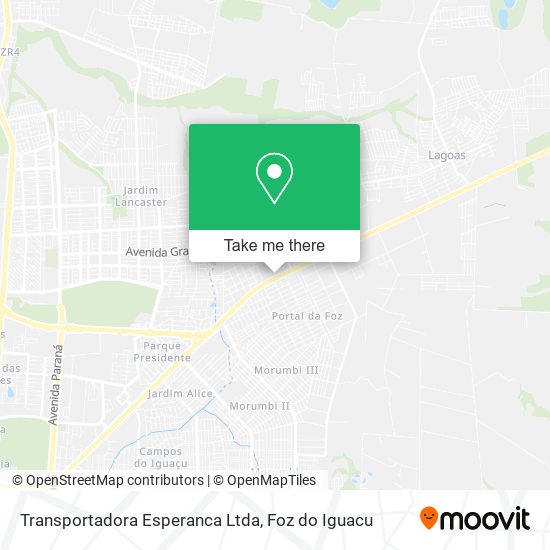 Transportadora Esperanca Ltda map
