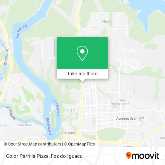 Color Parrilla Pizza map