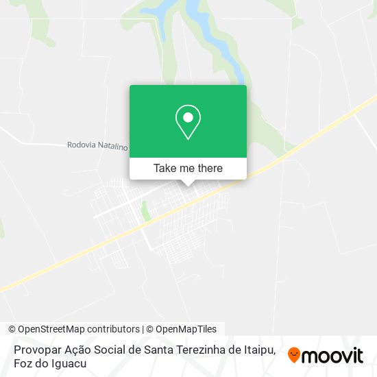 Provopar Ação Social de Santa Terezinha de Itaipu map