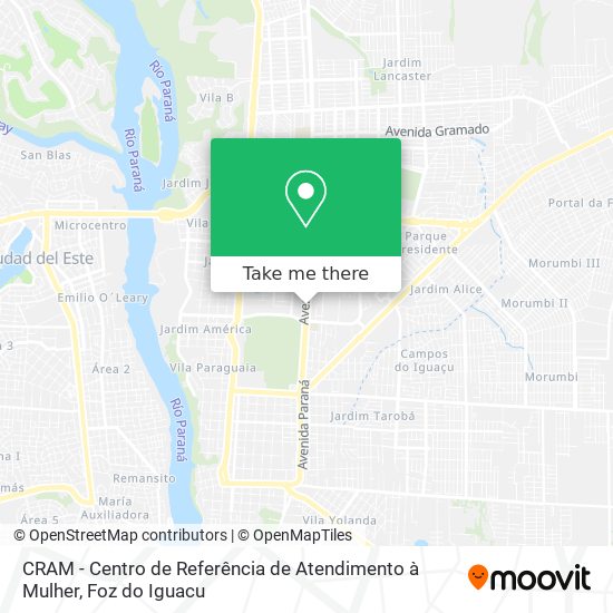 CRAM - Centro de Referência de Atendimento à Mulher map