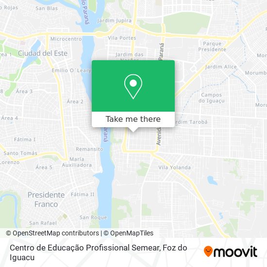 Centro de Educação Profissional Semear map