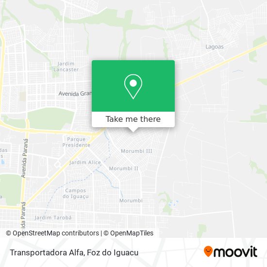 Transportadora Alfa map