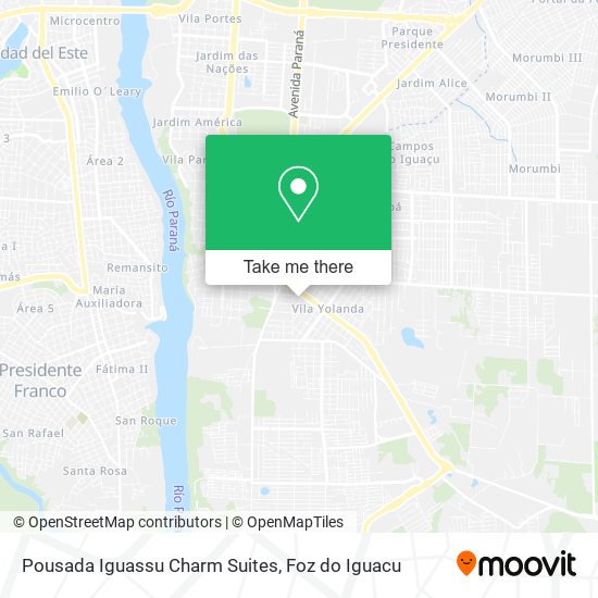 Pousada Iguassu Charm Suites map