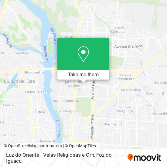Luz do Oriente - Velas Religiosas e Orn map