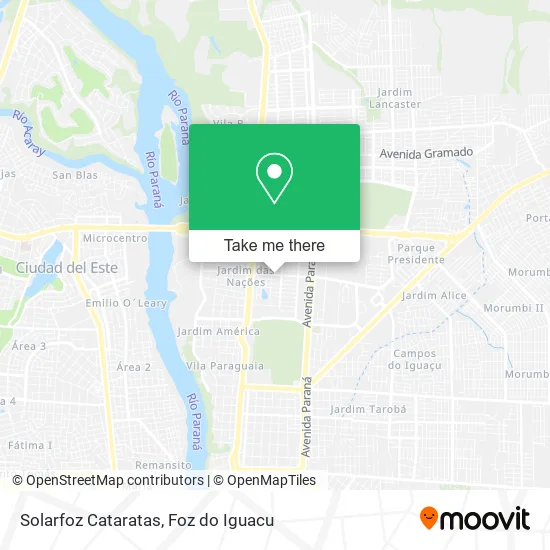 Solarfoz Cataratas map