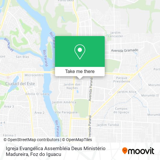 Igreja Evangélica Assembléia Deus Ministério Madureira map