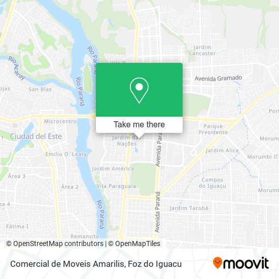 Comercial de Moveis Amarilis map