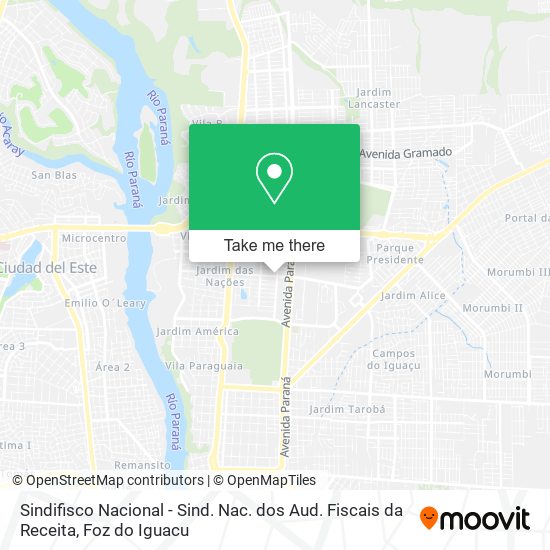 Sindifisco Nacional - Sind. Nac. dos Aud. Fiscais da Receita map