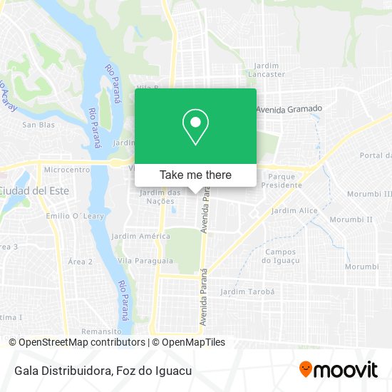 Gala Distribuidora map