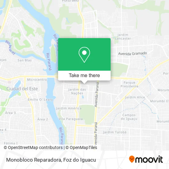 Monobloco Reparadora map