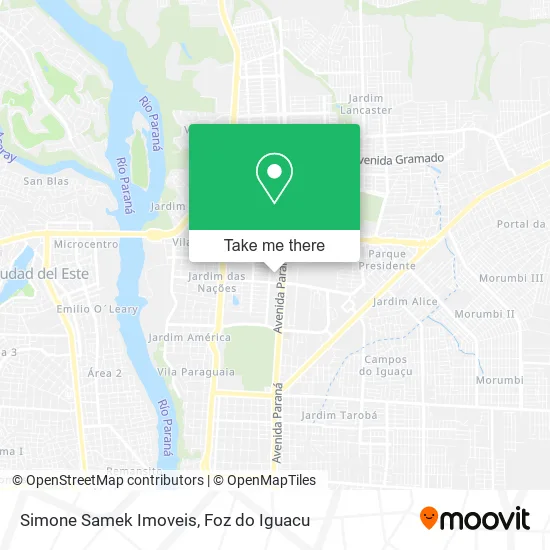 Simone Samek Imoveis map
