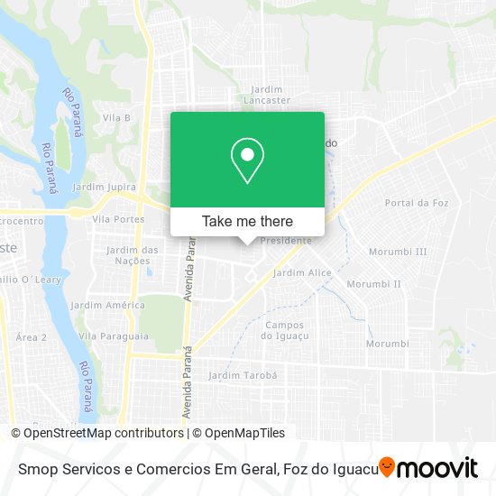 Mapa Smop Servicos e Comercios Em Geral