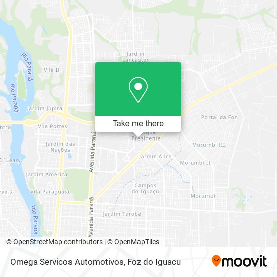 Omega Servicos Automotivos map