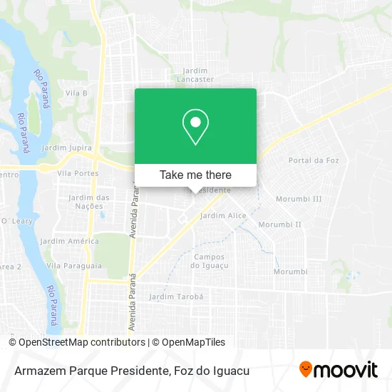 Armazem Parque Presidente map