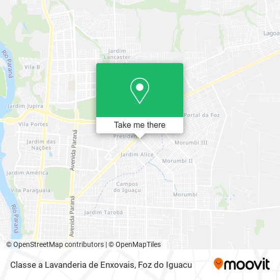 Classe a Lavanderia de Enxovais map