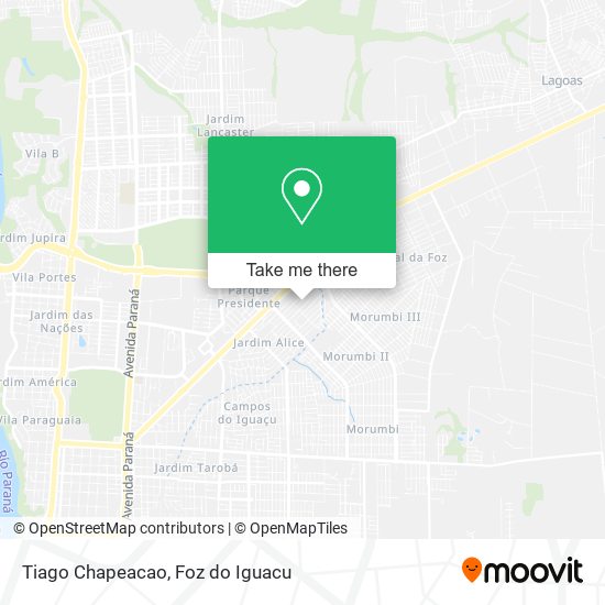 Tiago Chapeacao map