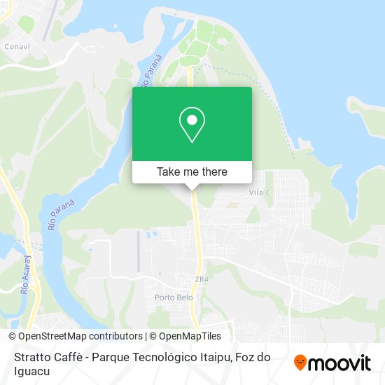 Mapa Stratto Caffè - Parque Tecnológico Itaipu