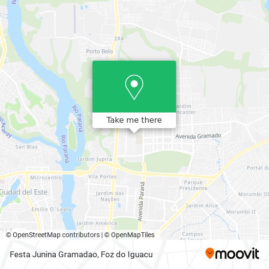 Festa Junina Gramadao map